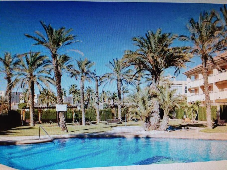 Bajo Con Jardin Privado Apartment Platja de Larenal Exterior photo